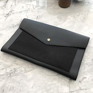 GLASS LADDER & Co. Megan Portfolio Clutch Black